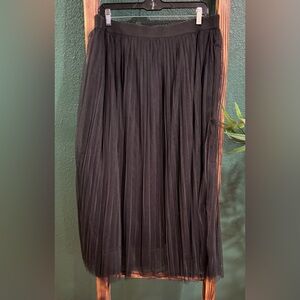 Zenana Outfitters Black Tulle Skirt